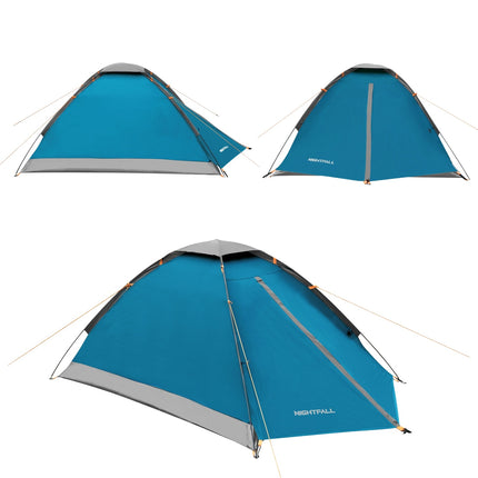 Camping Tent, Gray/Light Gray, 2-Person