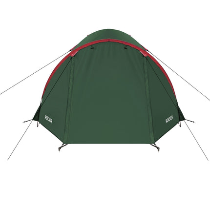 Camping Tent, Green-Red, 2-Person, Lightweight