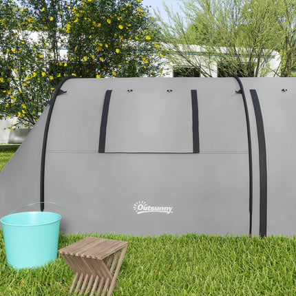 Camping Tent for 4 People, Waterproof, 2-Room Design