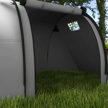 Camping Tent for 4 People, Waterproof, 2-Room Design