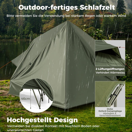 Camping Tent with Cot for 2, Waterproof, Portable