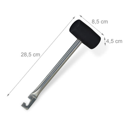Camping hammer set with strainer puller