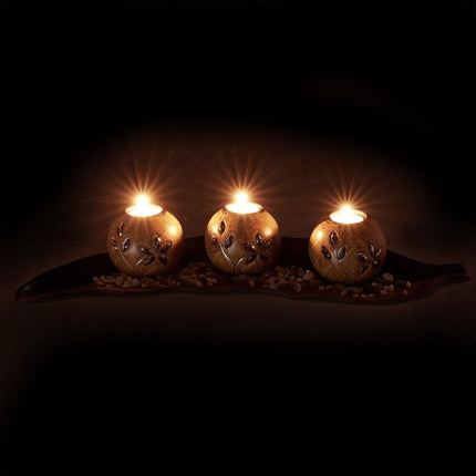 Candle holder with tealight holder