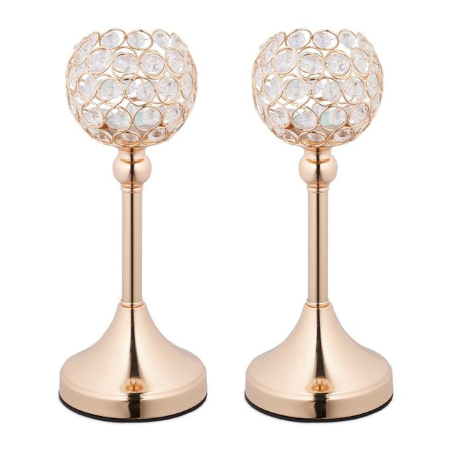 Candlestick in crystal, 2 pcs