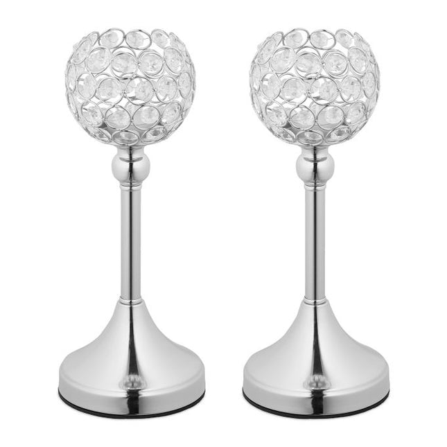 Candlestick in crystal, 2 pcs