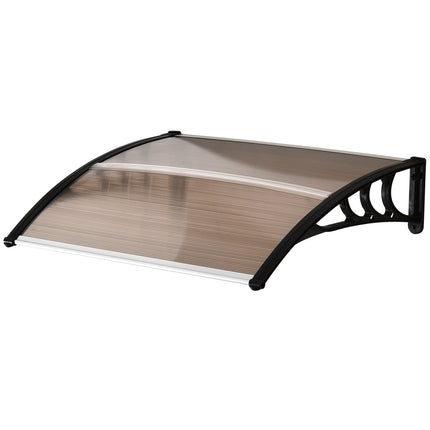 Outer door in polycarbonate weatherproof canopy, brown, 75x100cm