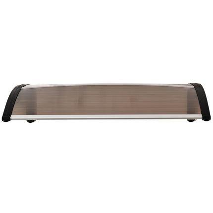 Outer door in polycarbonate weatherproof canopy, brown, 75x100cm