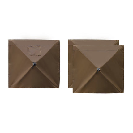 Canopy Sidewalls Set of 3, Waterproof Window Panel, Brown