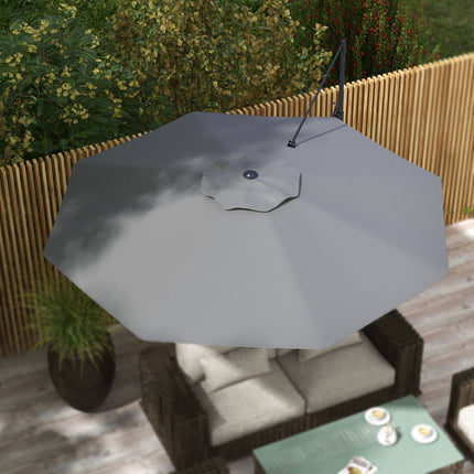 Cantilever 3m tilting parasol, rotating garden umbrella