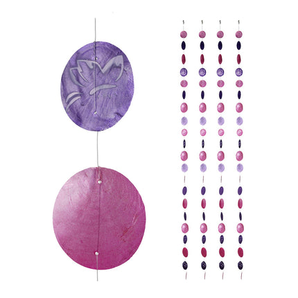 Capiz Shell Garland Set of 4 – Indoor/Outdoor Decor