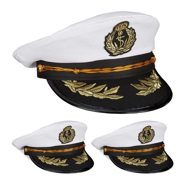 Captain's hat set of 3
