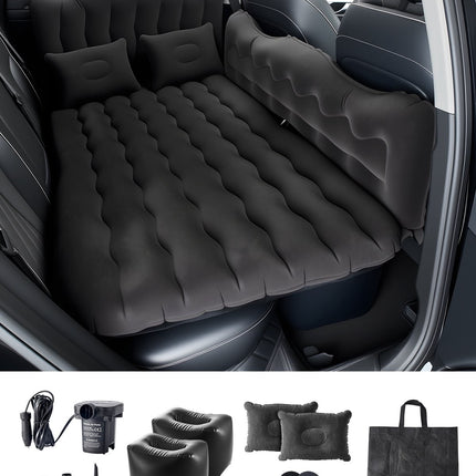 Car Air Mattress for Back Seat, Pump, 2 Pillows, Bag