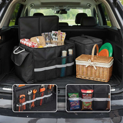 Car Boot Organizer with Insulated Cooler Bag