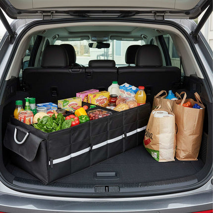 Car Boot Organizer with Insulated Cooler Bag