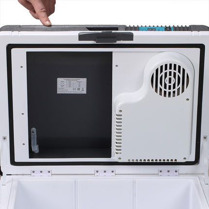33L Car Fridge, Portable Mini Cooler Box - Grey
