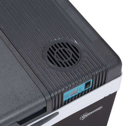 33L Car Fridge, Portable Mini Cooler Box - Grey