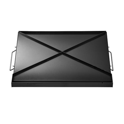Carbon Steel Griddle, 24x16 Inch Flat Top Plate With Handle