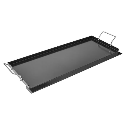 Carbon Steel Griddle, 32 x 14 in Flat Top with Handle