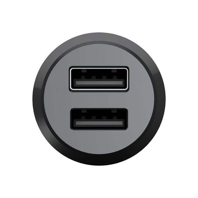 Car charger 36W 2-port QC Black