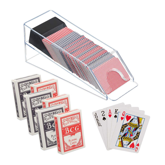 Card holder with 6 decks