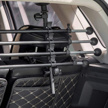 Car dog guard, black - adjustable, non-slip, 85-140x40-50 cm