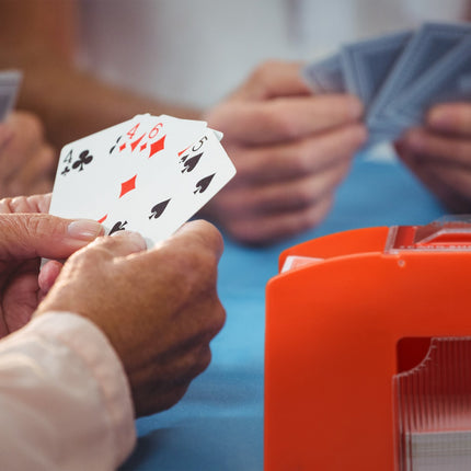 Card shuffler electric 4 decks