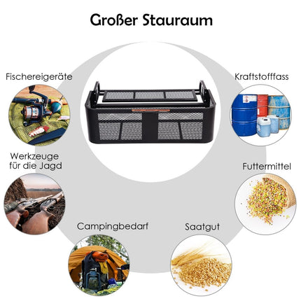 Cargo Basket for ATV/UTV Universal Rear Rack with Mesh Design Rear Storage Basket 104 x 67 x 31.5 cm