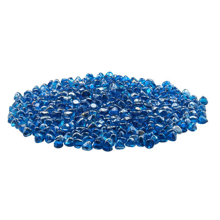 Caribbean Blue Fire Pit Glass Beads, 10 lb, 1 Inch