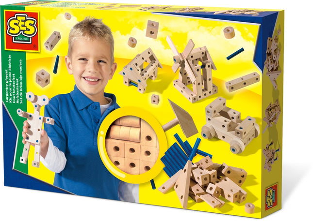 Carpentry Playset for Kids with Tools and Accessories