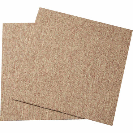 Carpet Tiles, 20x20 In Padded Squares, 16-Pack, Brown