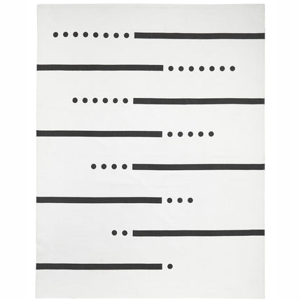 Carpet white gray 130x160 cm