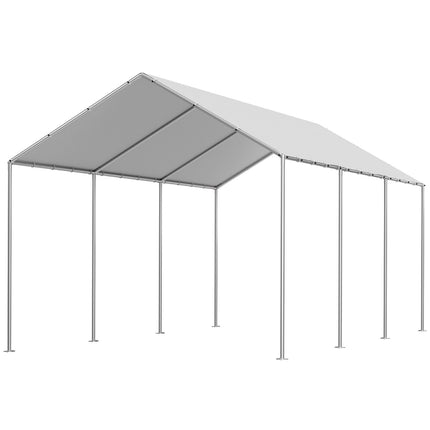 Carport Replacement Canopy 10x20 Ft, Waterproof UV, Grey
