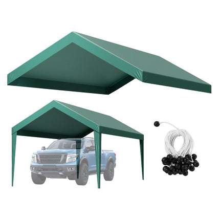 Carport Replacement Canopy Cover, 10x20 Ft, Waterproof, UV-Resistant