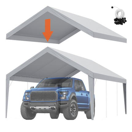 Carport Replacement Canopy Cover 13 x 20 ft, Waterproof UV, Top Only