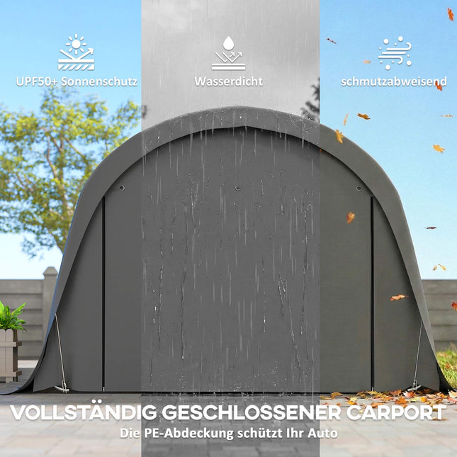 Carport Tent 3x6m Waterproof with Removable Sides