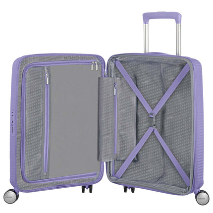 Carry-On Suitcase, Expandable, 55cm, Lavender