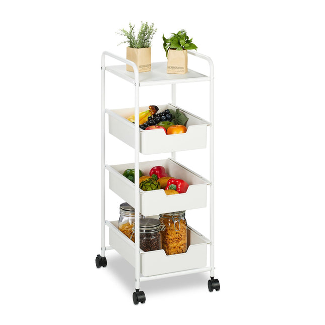 Cart with 3 levels and shelf