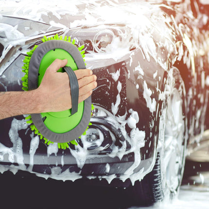 Car wash brush with telescopic handle