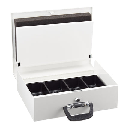 Cash drawer with coin counter