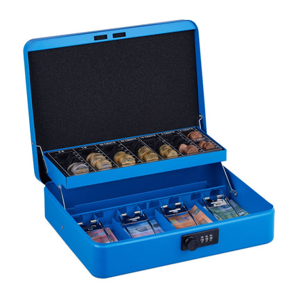 Cash drawer with combination