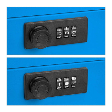Cash drawer with combination lock