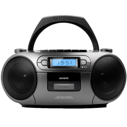 Cassette radio CD/FM radio/Cassette tape/USB/BT Dark grey