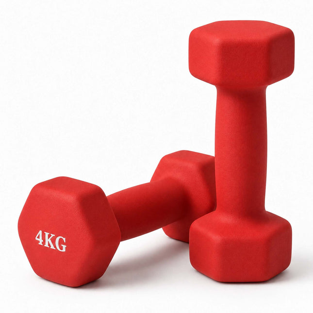 Cast Iron Dumbbells Pair with Ergonomic Grip