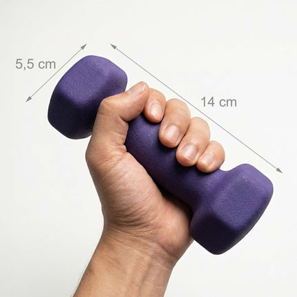 Cast Iron Dumbbells Pair with Ergonomic Grip
