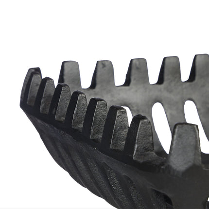 Cast Iron Fireplace Grate with Feet – XL Size, Black