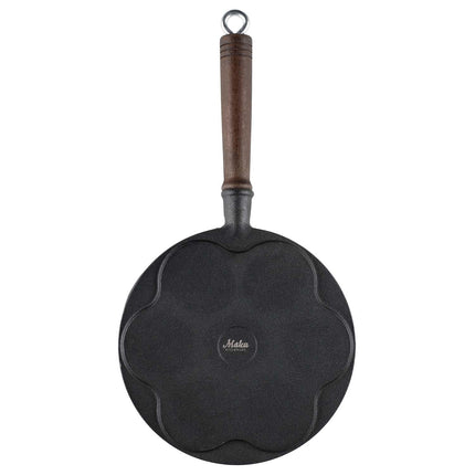 Cast Iron Griddle with Wooden Handle
