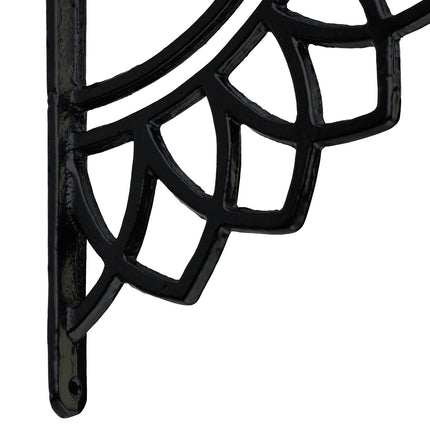 Cast Iron Mandala Shelf Brackets, Set of 2