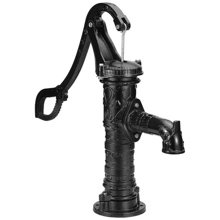 Cast Iron Manual Hand Water Pump, 22 Ft Lift, 1-1/4 NPT