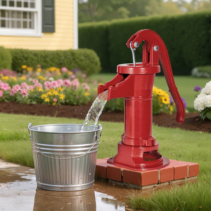 Cast Iron Manual Well Pump, 25 ft Lift, 1-1/4 in NPT