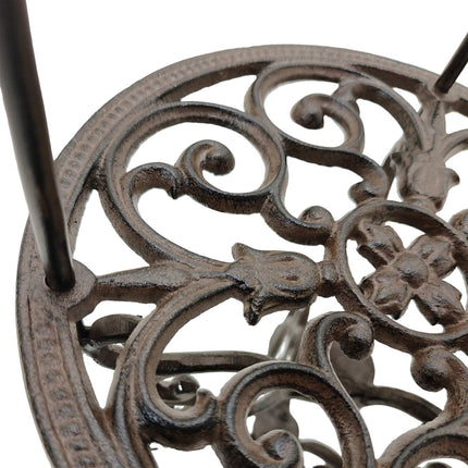 Cast Iron Plant Stand, Vintage Tiered Indoor Outdoor